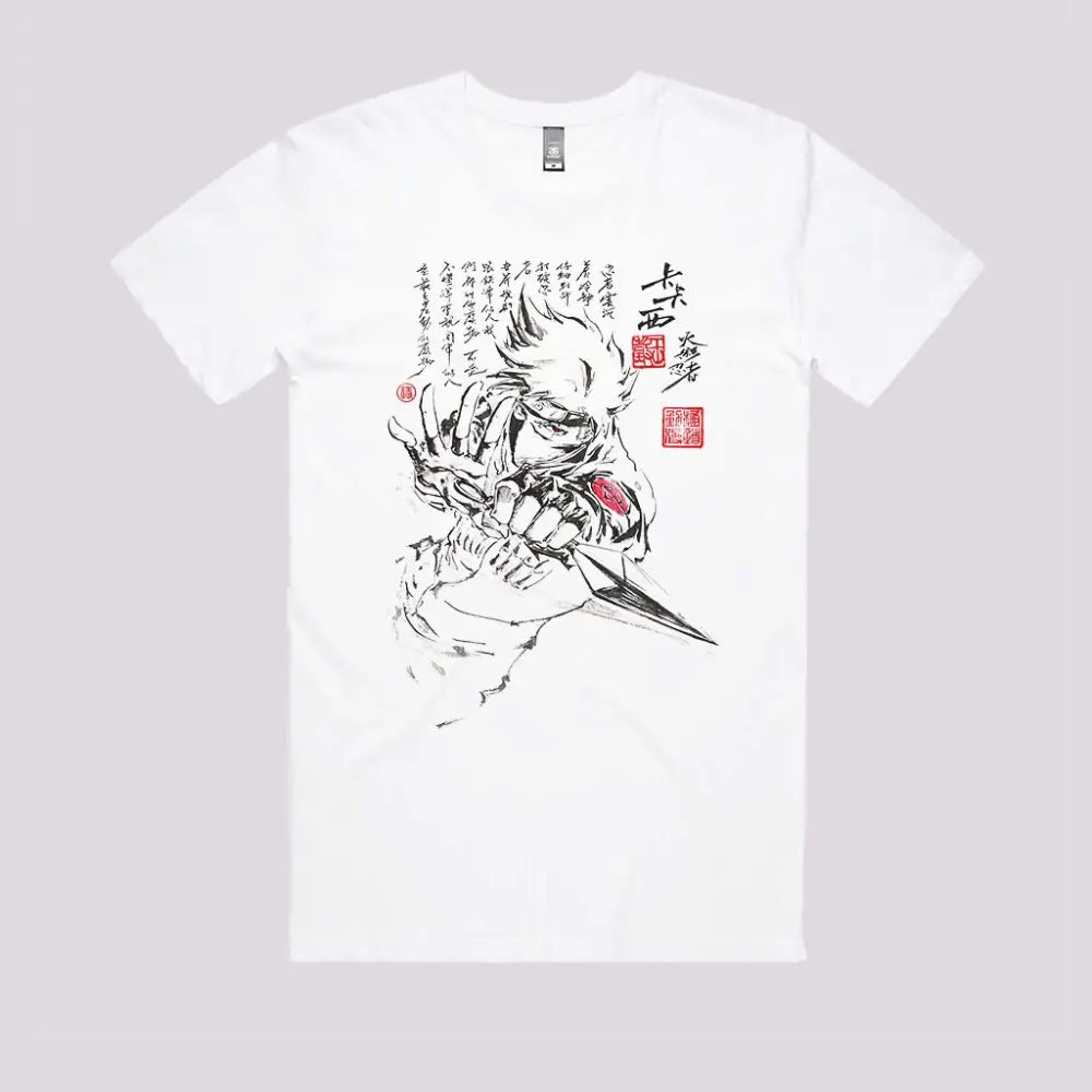 Kakashi Sumi-e T-Shirt | Anime T-Shirts