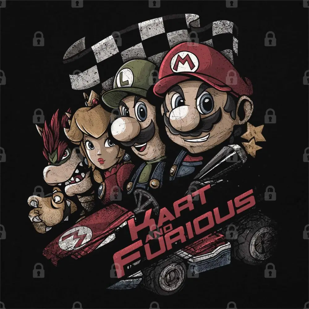Kart And Furious T-Shirt Adult Tee