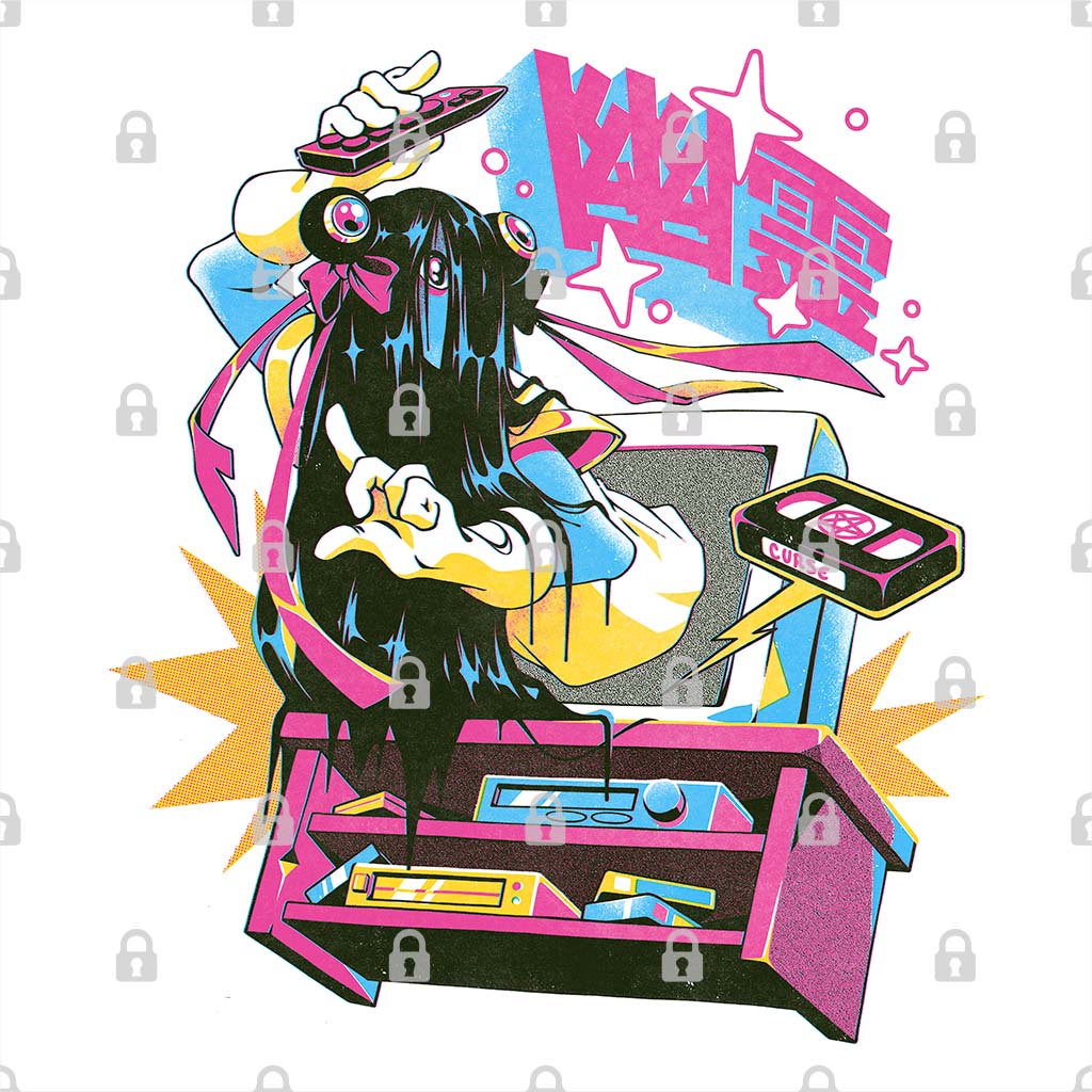 Kawaii Curse Tape Graphic Tee