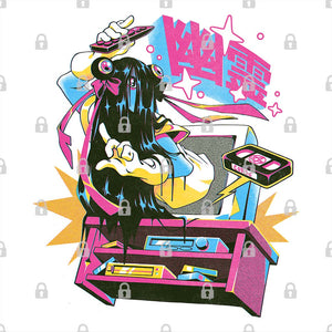 Kawaii Curse Tape Graphic Tee