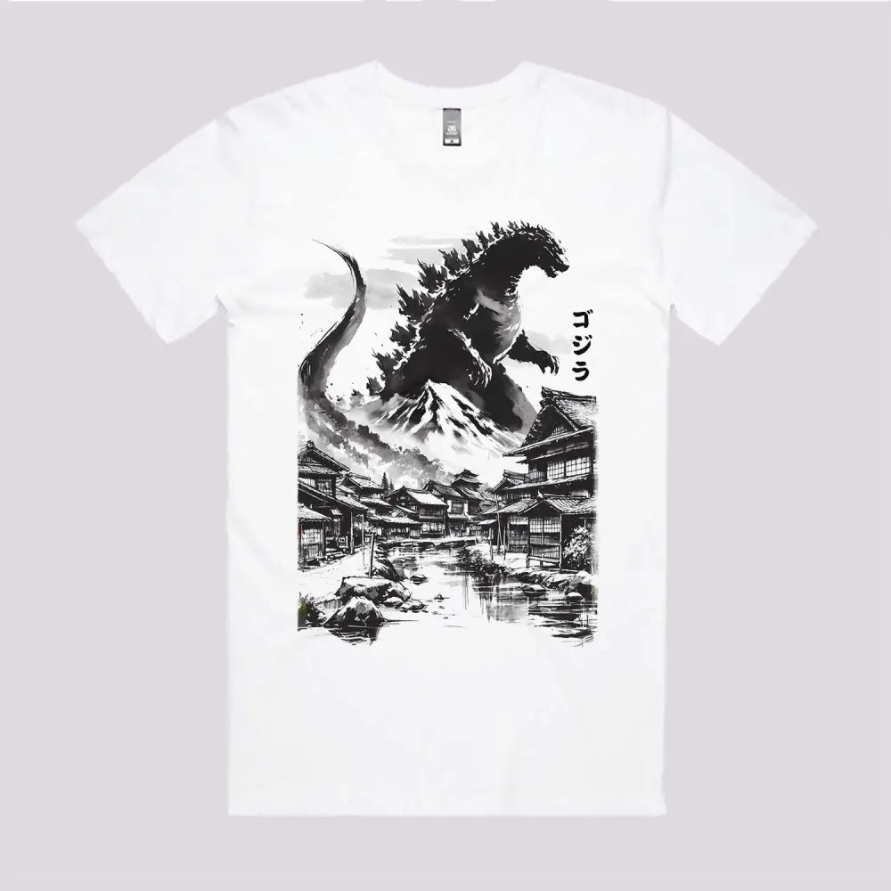 King Kaiju in Japanese Village T-Shirt