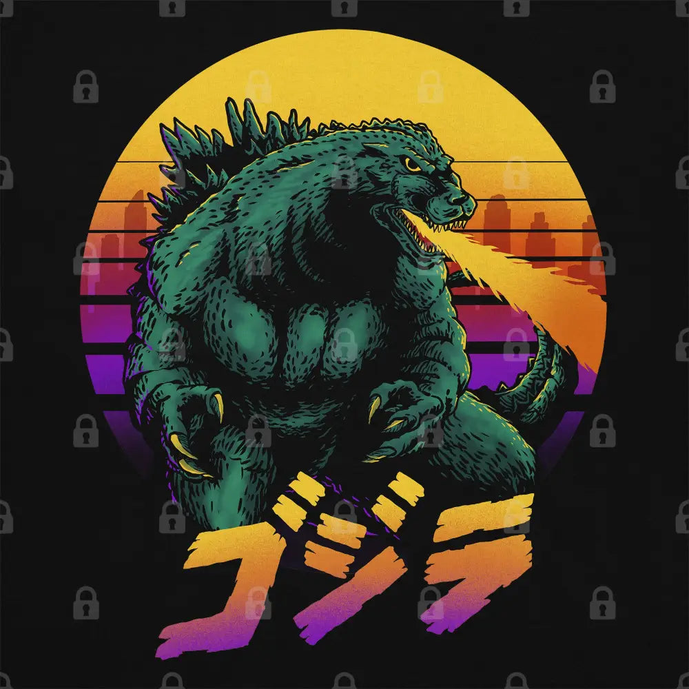 King Kaiju Retrowave T-Shirt | Pop Culture T-Shirts