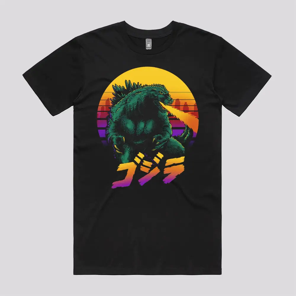 King Kaiju Retrowave T-Shirt | Pop Culture T-Shirts