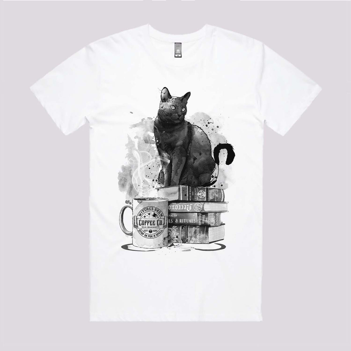 Cat, Books and Coffee T-Shirt