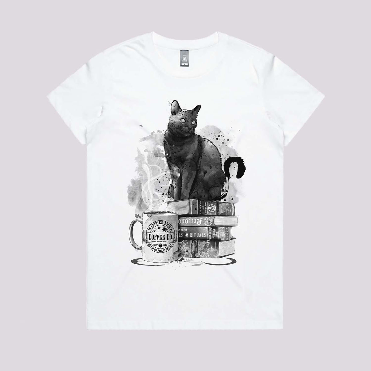 Cat, Books and Coffee T-Shirt