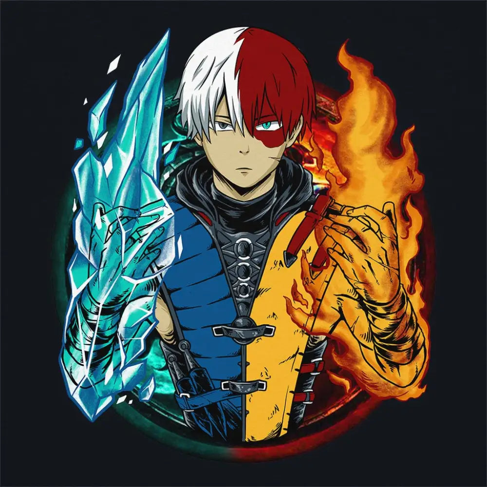 Kombat Todoroki T-Shirt | Anime T-Shirts