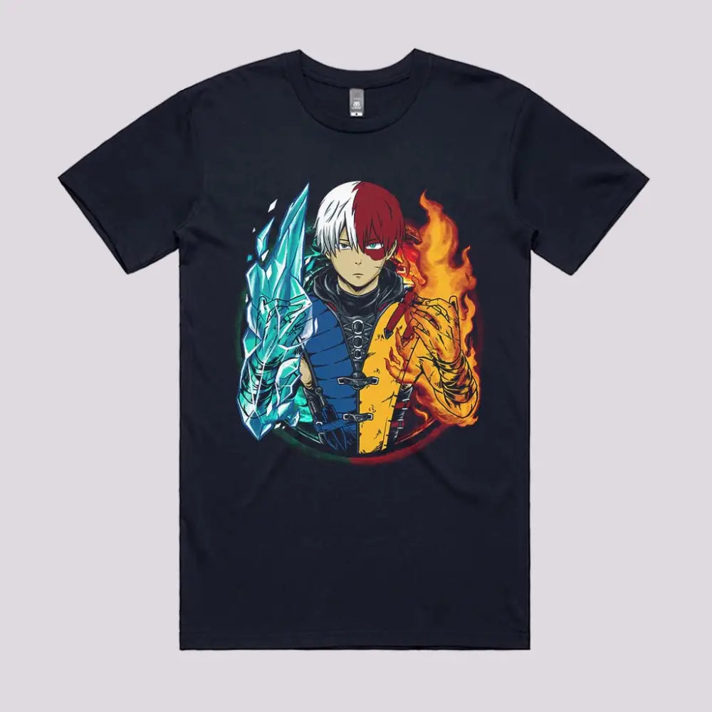 Kombat Todoroki T-Shirt | Anime T-Shirts