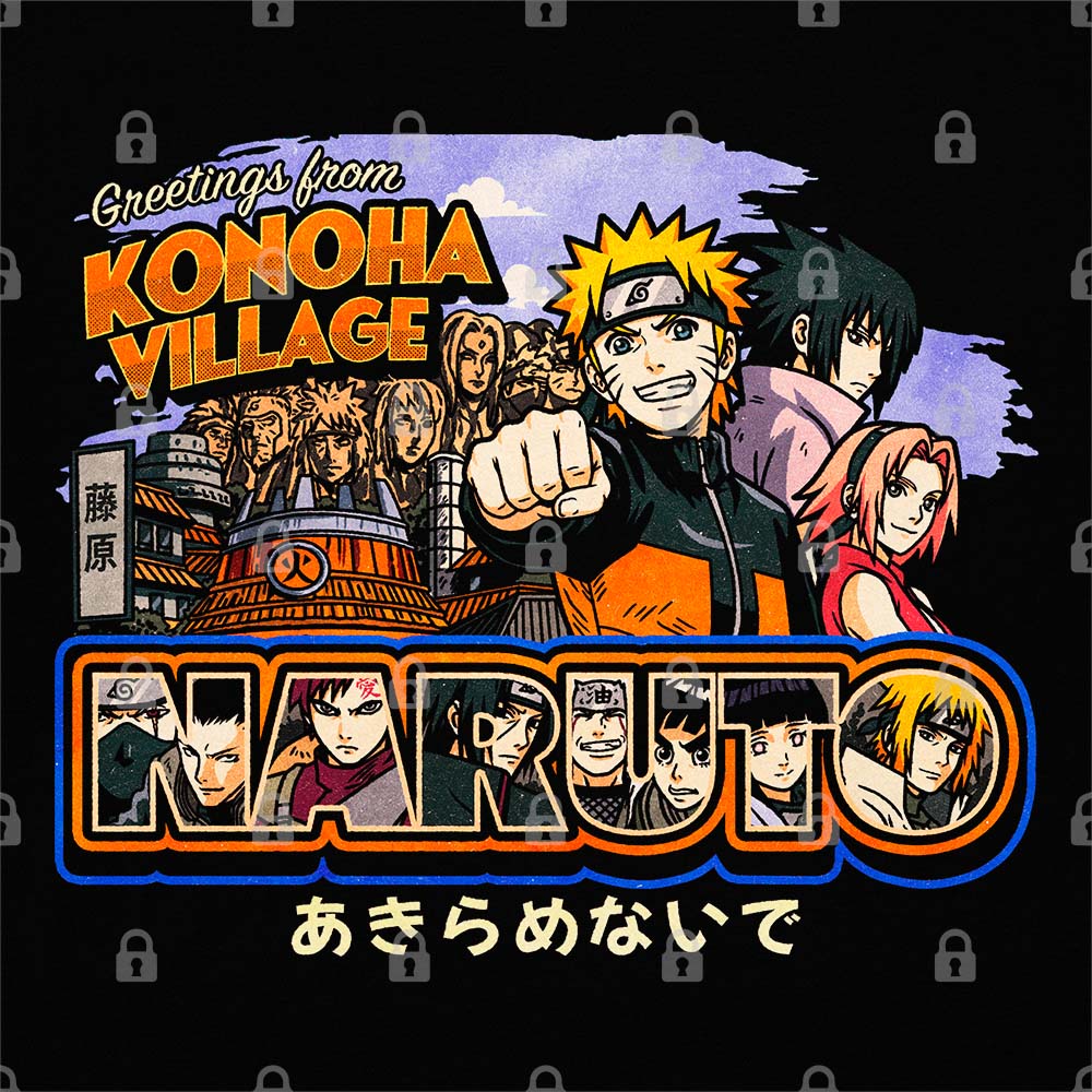 Greetings From Konoha Village T-Shirt