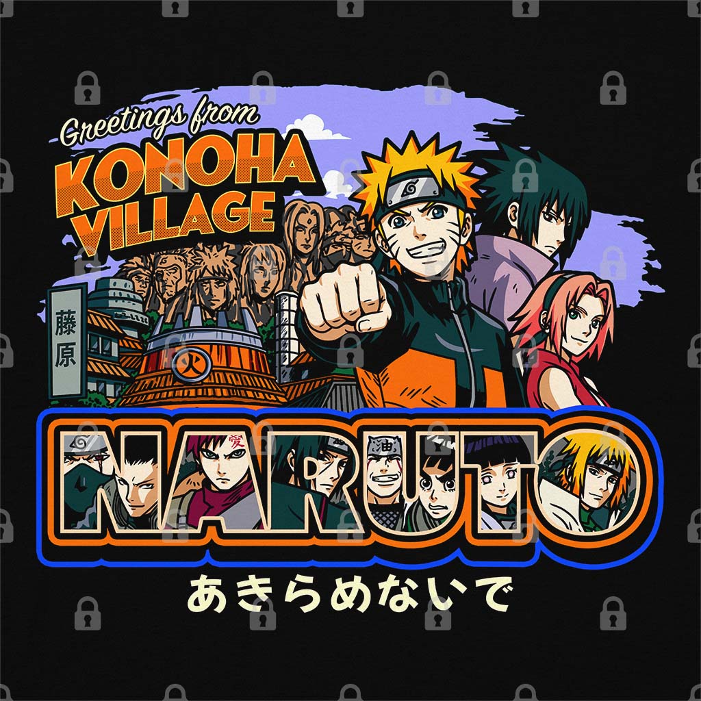 Greetings From Konoha Village T-Shirt