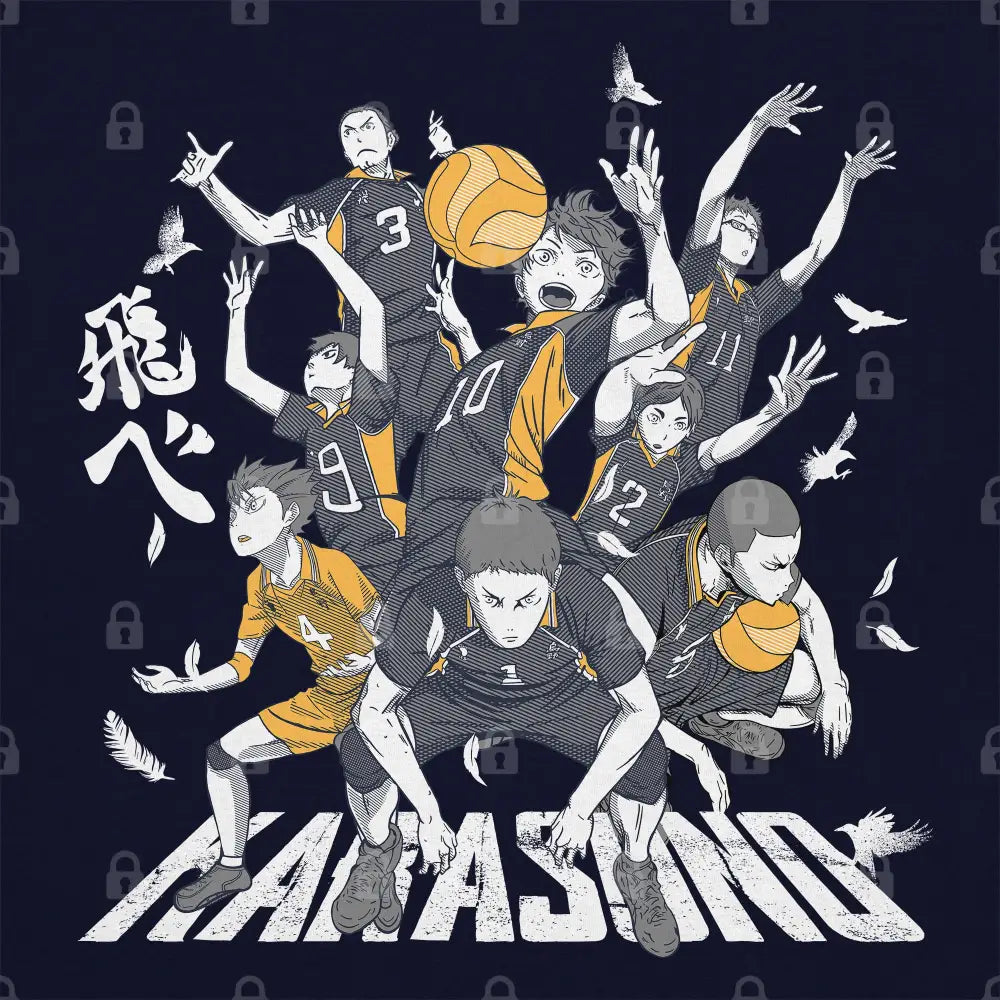 Let&#39;s Go Karasuno T-Shirt | Anime T-Shirts