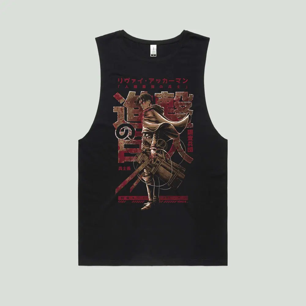 Levi Ackerman Tank Top | Anime T-Shirts