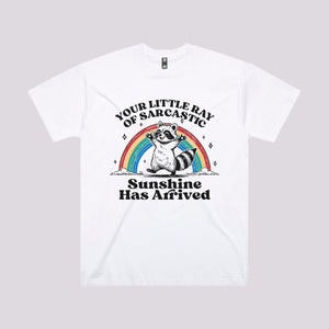 Little Ray of Sarcastic T-Shirt | Funny Racoon T-Shirts Australia