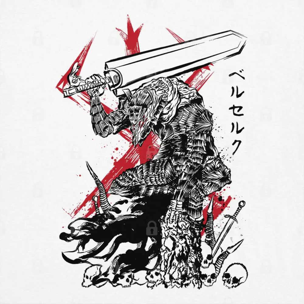 Lone Swordsman Sumi-e T-Shirt | Anime T-Shirts