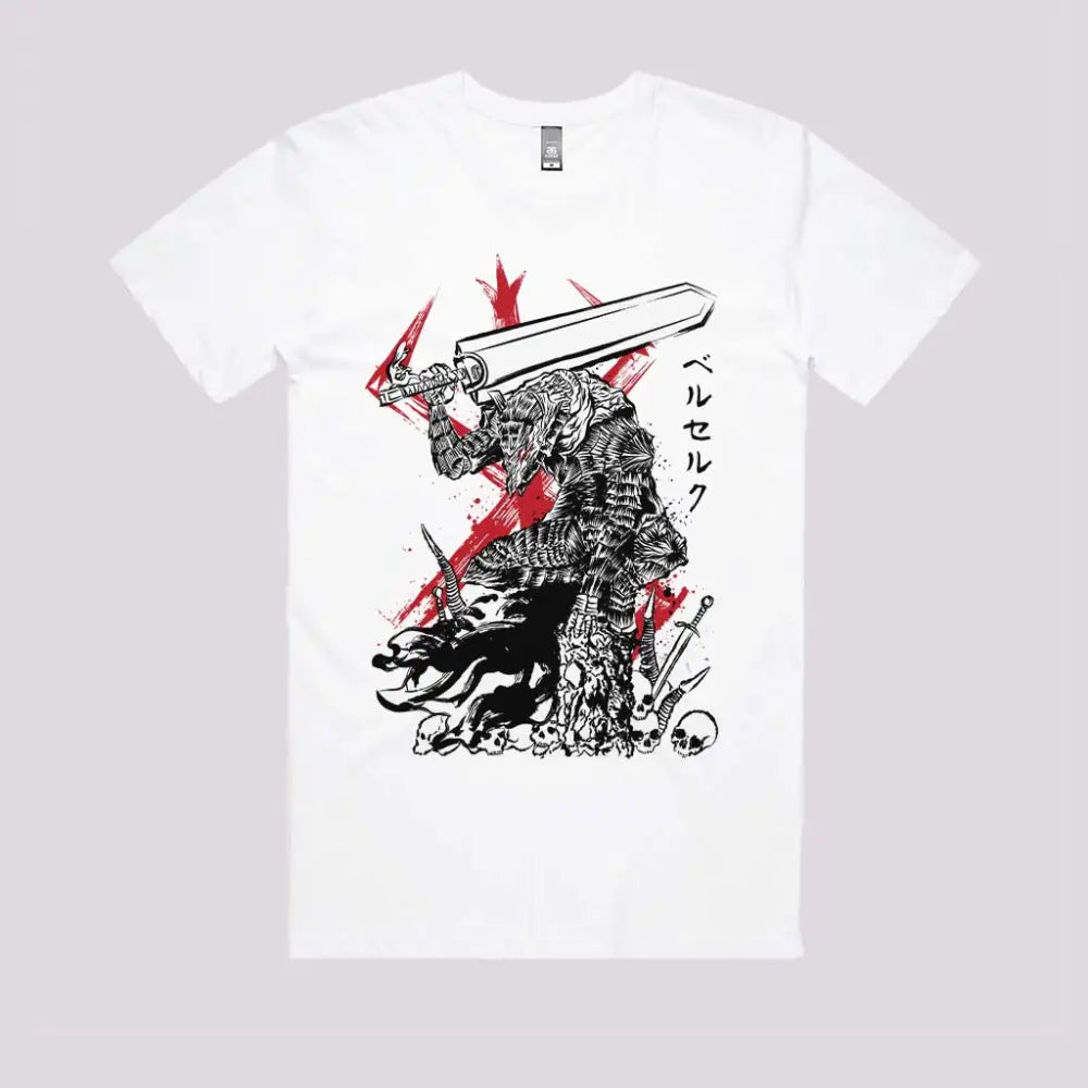 Lone Swordsman Sumi-e T-Shirt | Anime T-Shirts