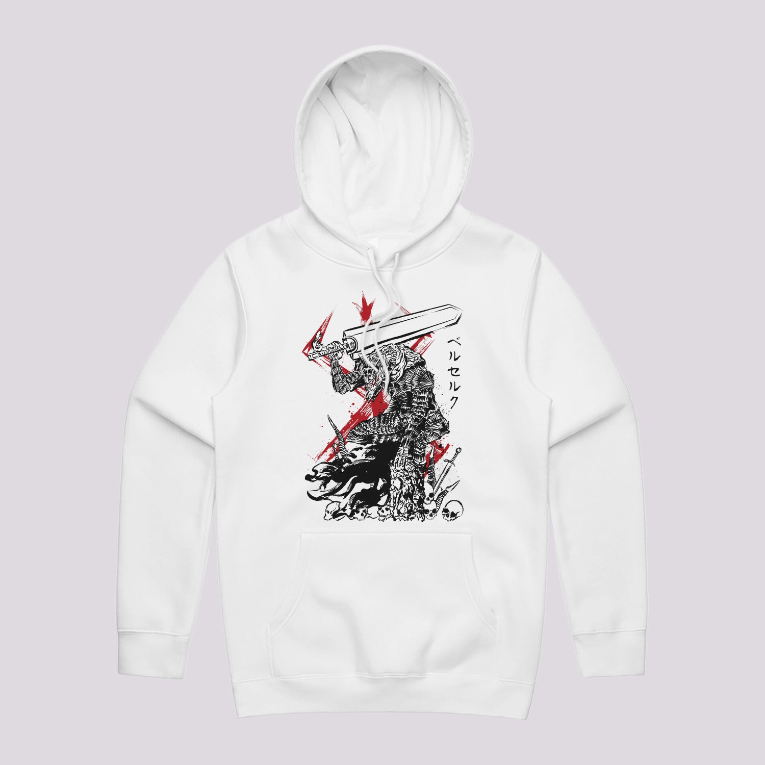 Lone Swordsman Sumi-e Hoodie