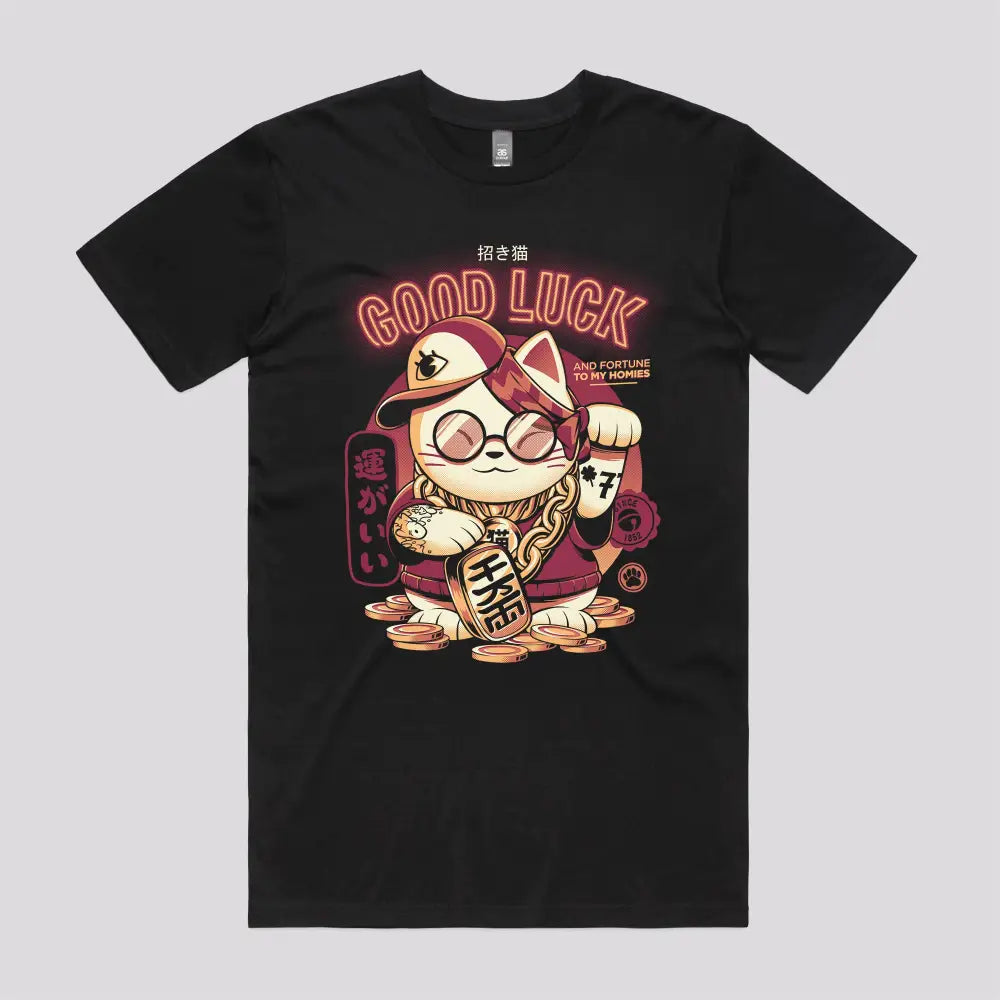 Lucky Cat T-Shirt - Limitee Apparel