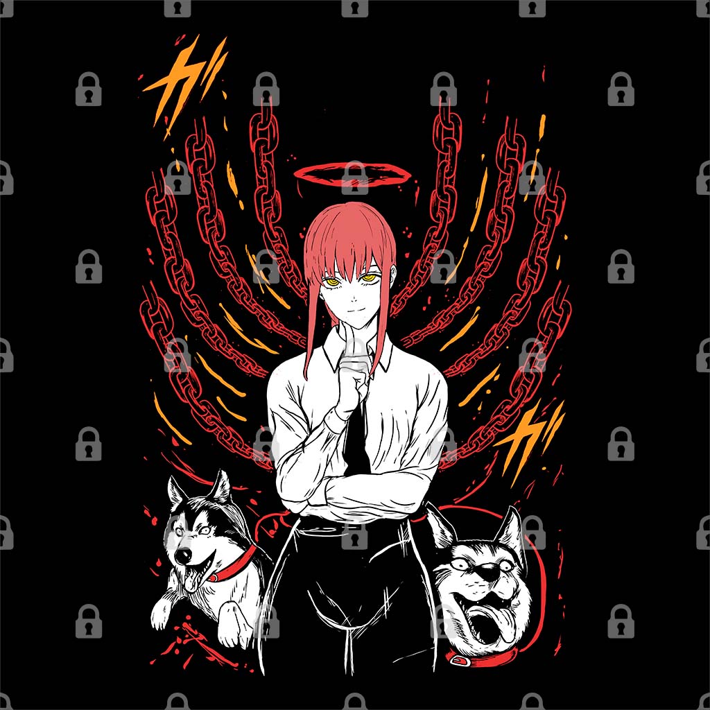 Makima and Dogs Graphic Tee
