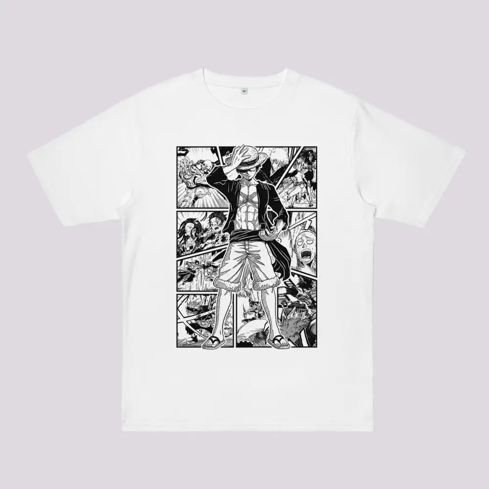 Manga Art Oversized Anime T-Shirt | Anime Clothing