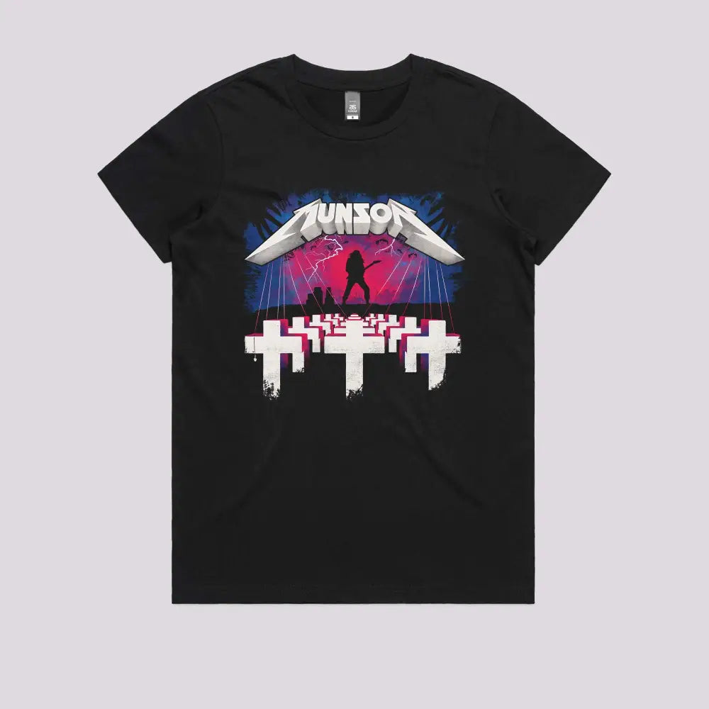 Master Of Metal T-Shirt Womens / Black Xs Adult Tee