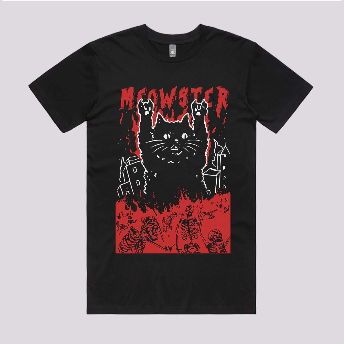 Meowster T-Shirt | Cat Horror T-Shirts Australia
