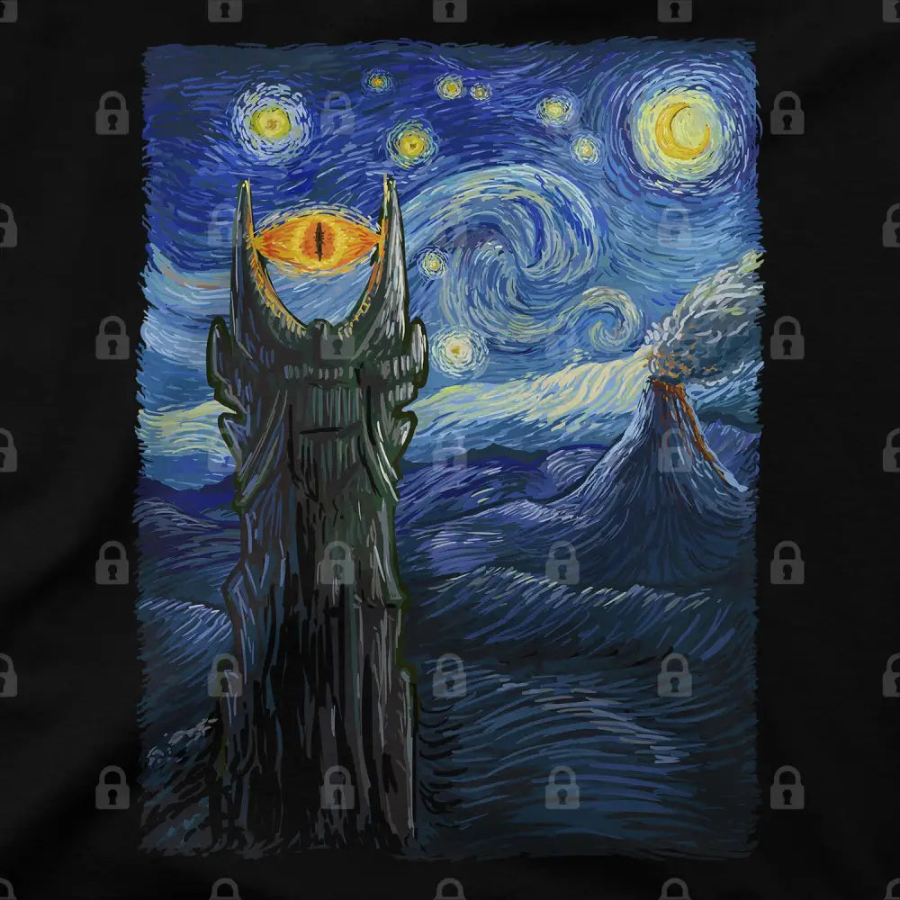 Middle Earth Van Gogh T-Shirt | Pop Culture T-Shirts