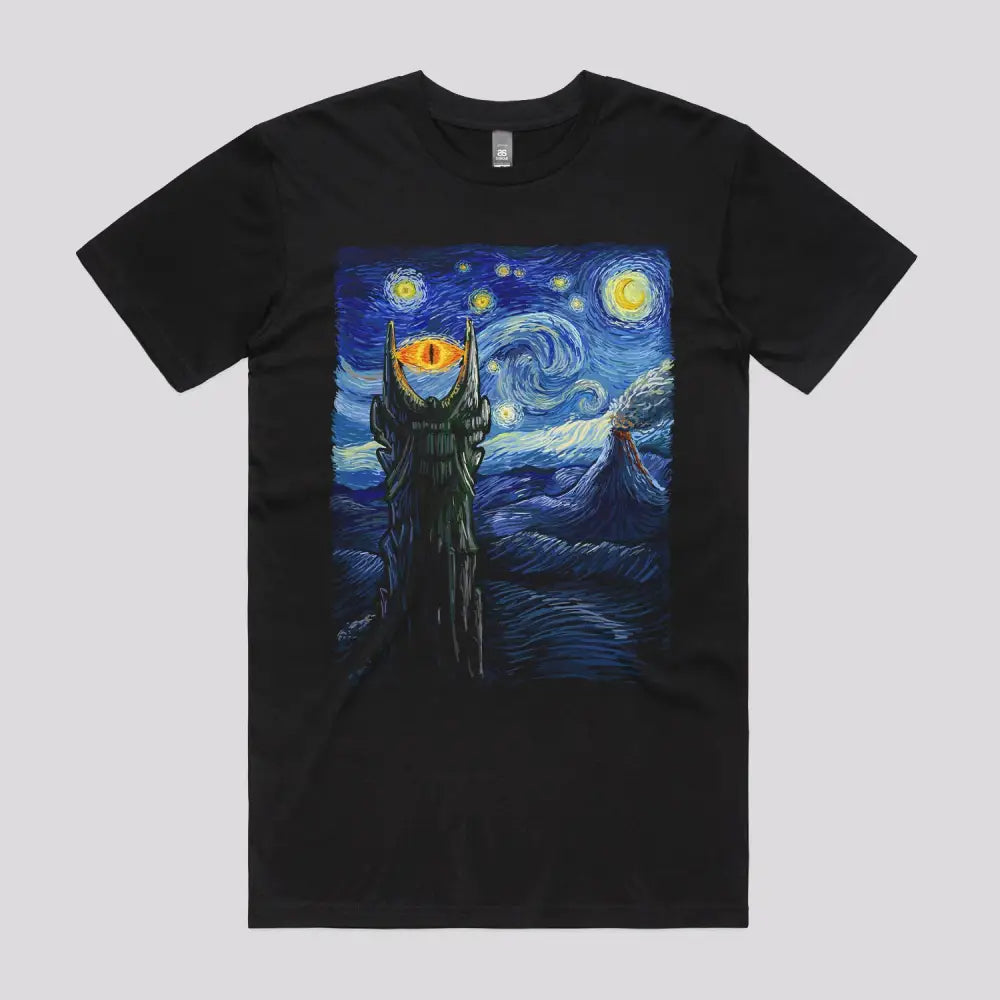 Middle Earth Van Gogh T-Shirt | Pop Culture T-Shirts