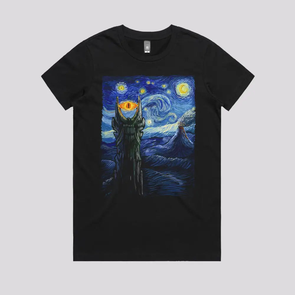 Middle Earth Van Gogh T-Shirt | Pop Culture T-Shirts