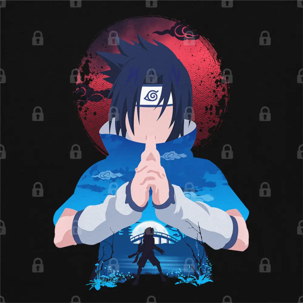 Midnight Sasuke T-Shirt | Anime T-Shirts