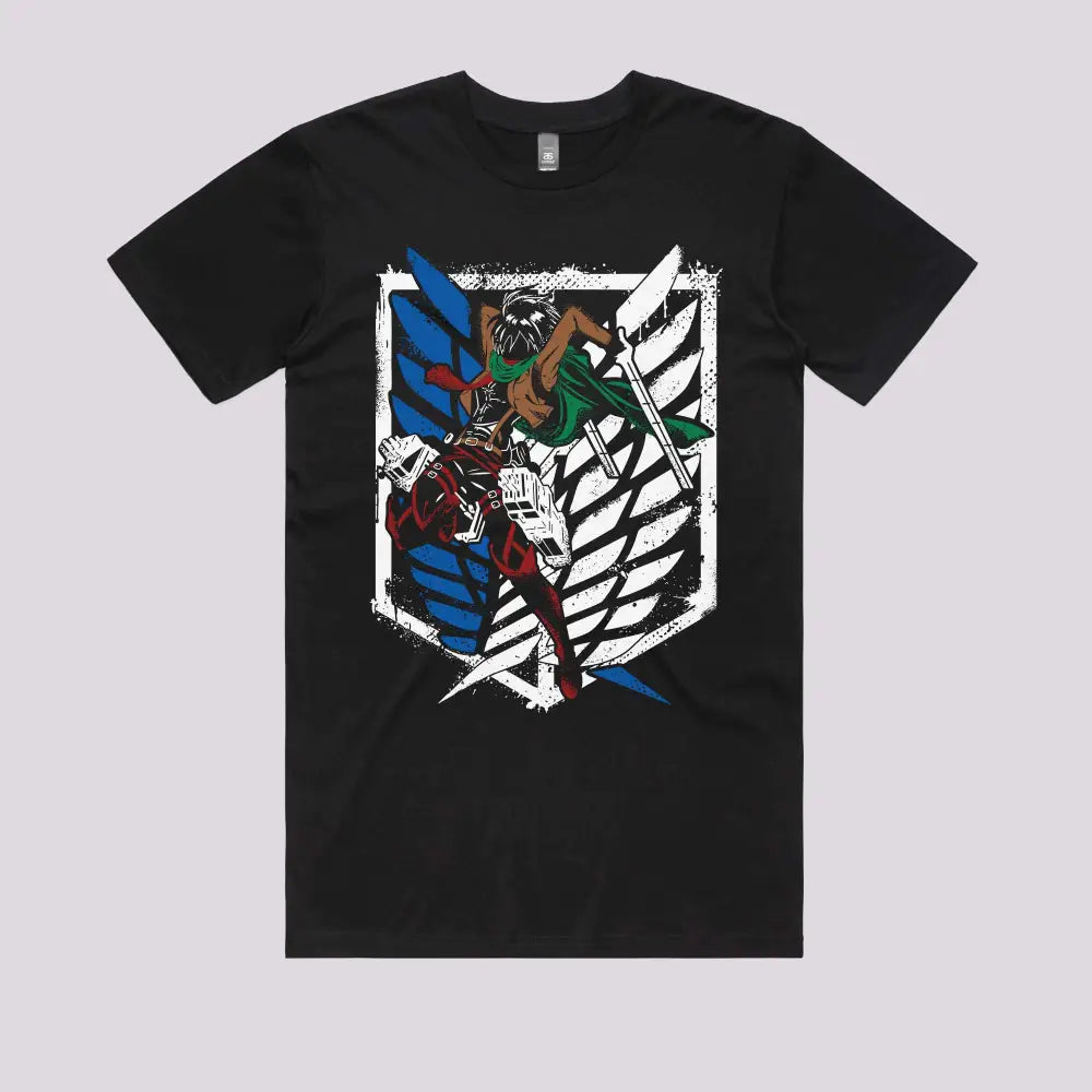 Mikasa Fighting T-Shirt | Anime T-Shirts