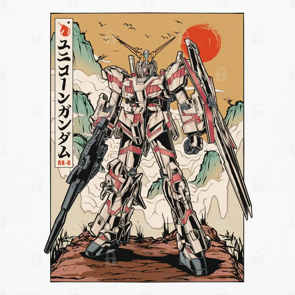 Mobile Suit Unicorn T-Shirt | Anime T-Shirts