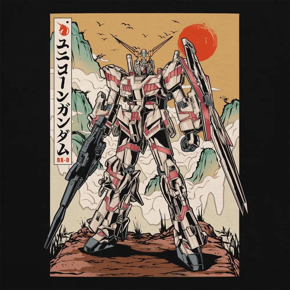 Mobile Suit Unicorn T-Shirt | Anime T-Shirts