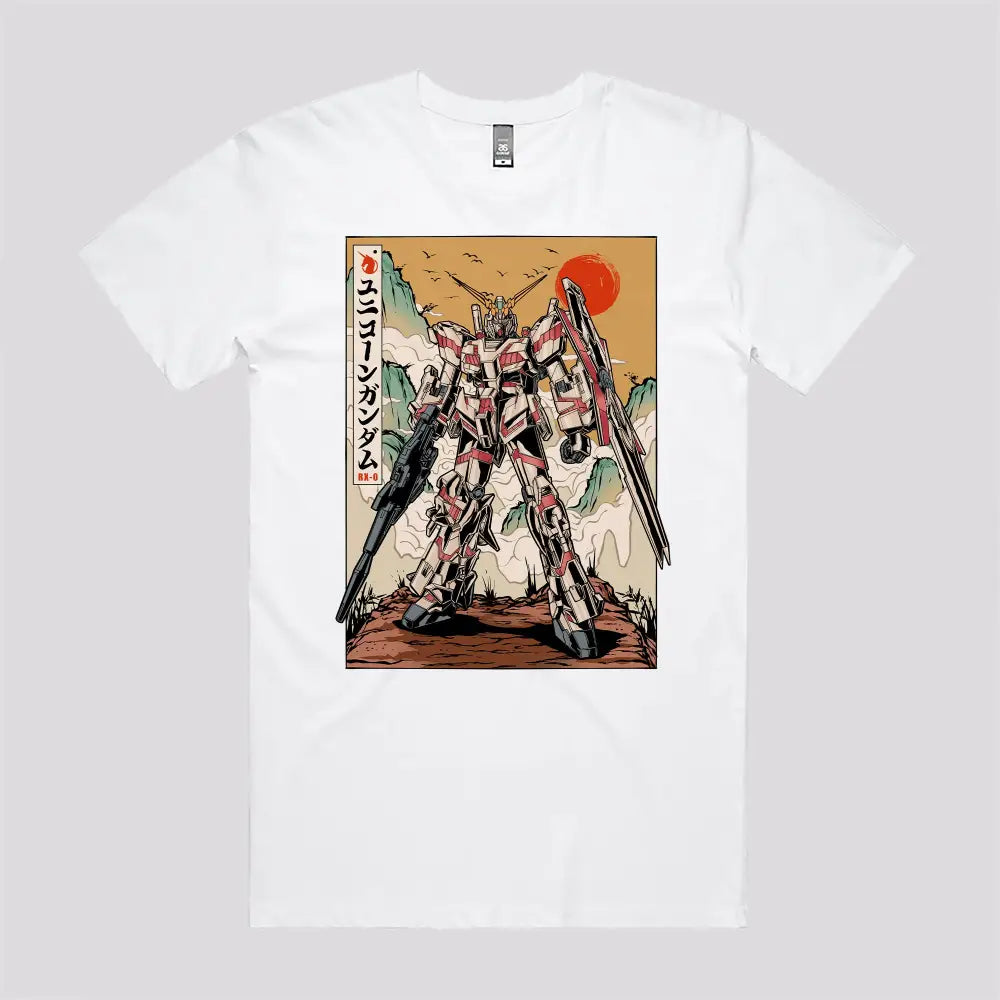 Mobile Suit Unicorn T-Shirt | Anime T-Shirts