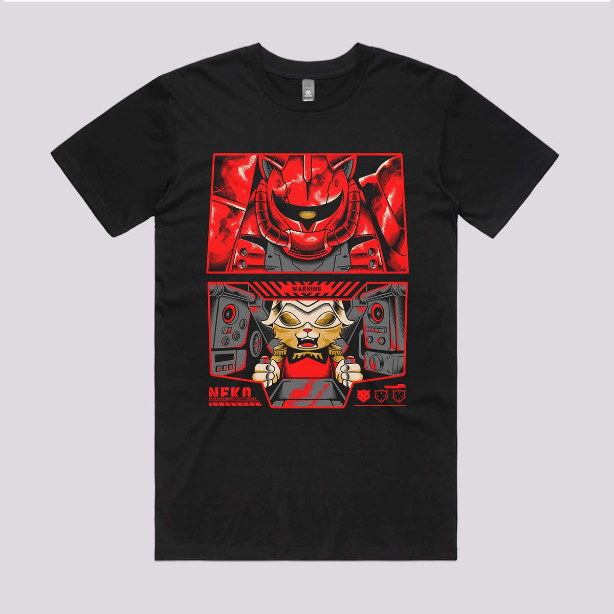 Mobile Suit Neko T-Shirt | Cool Anime T-Shirts Australia