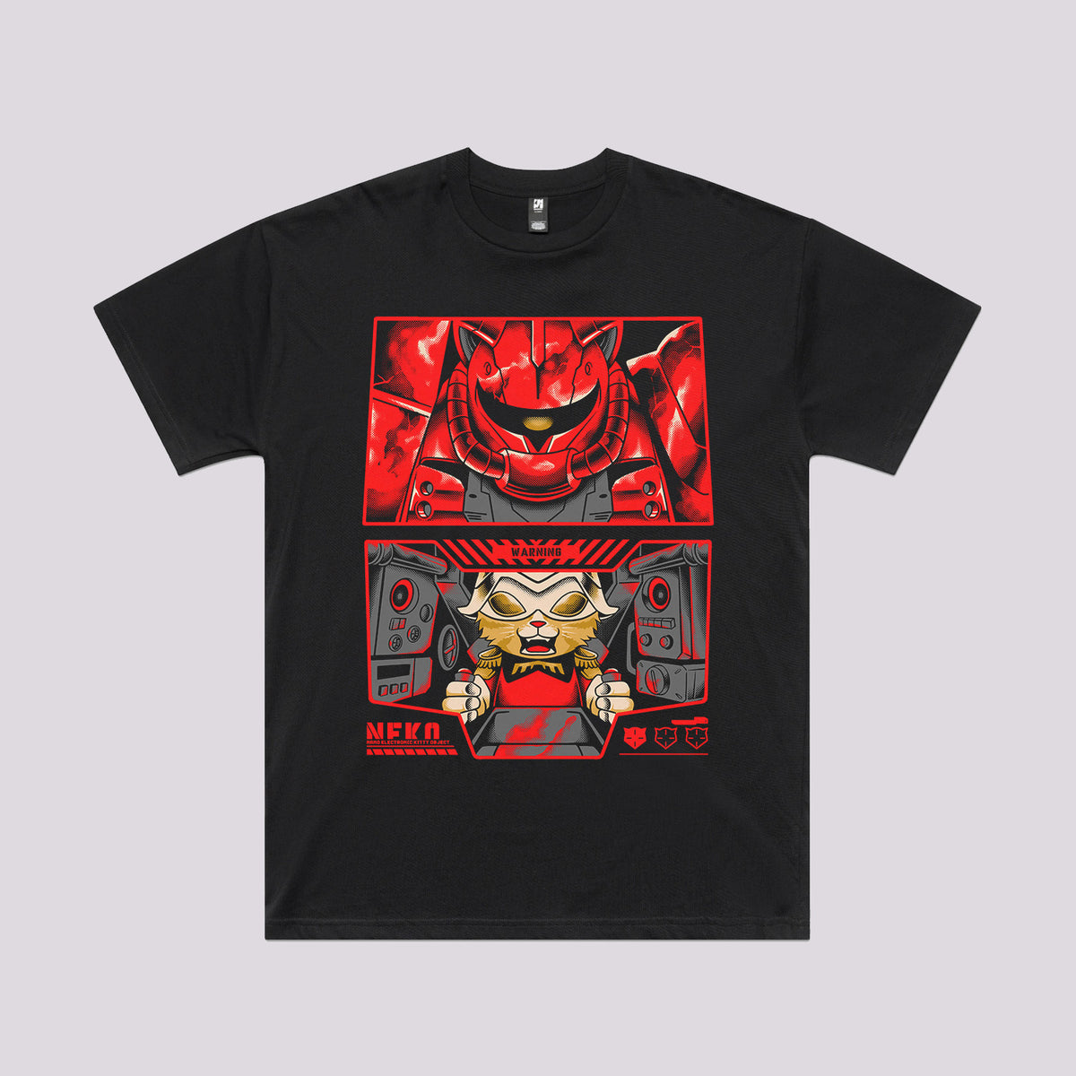 Mobile Suit Neko T-Shirt | Oversized Anime T-Shirts Australia
