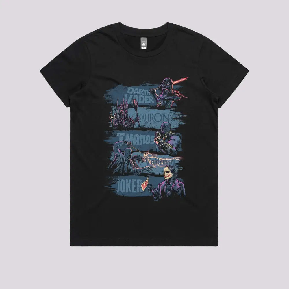 Movie Villains T-Shirt | Pop Culture T-Shirts