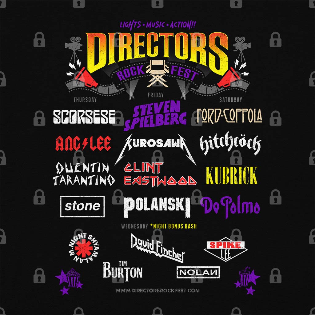 Movies Directors Rock Fest T-Shirt