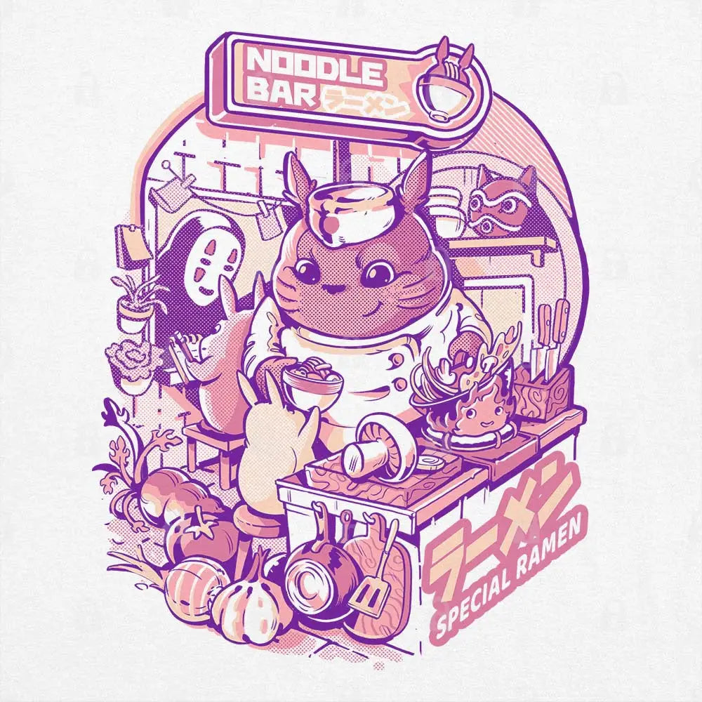 My Neighbor Noodle Bar T-Shirt | Anime T-Shirts