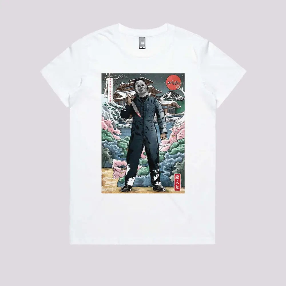 Myers In Japan T-Shirt Womens / White Xs Adult Tee