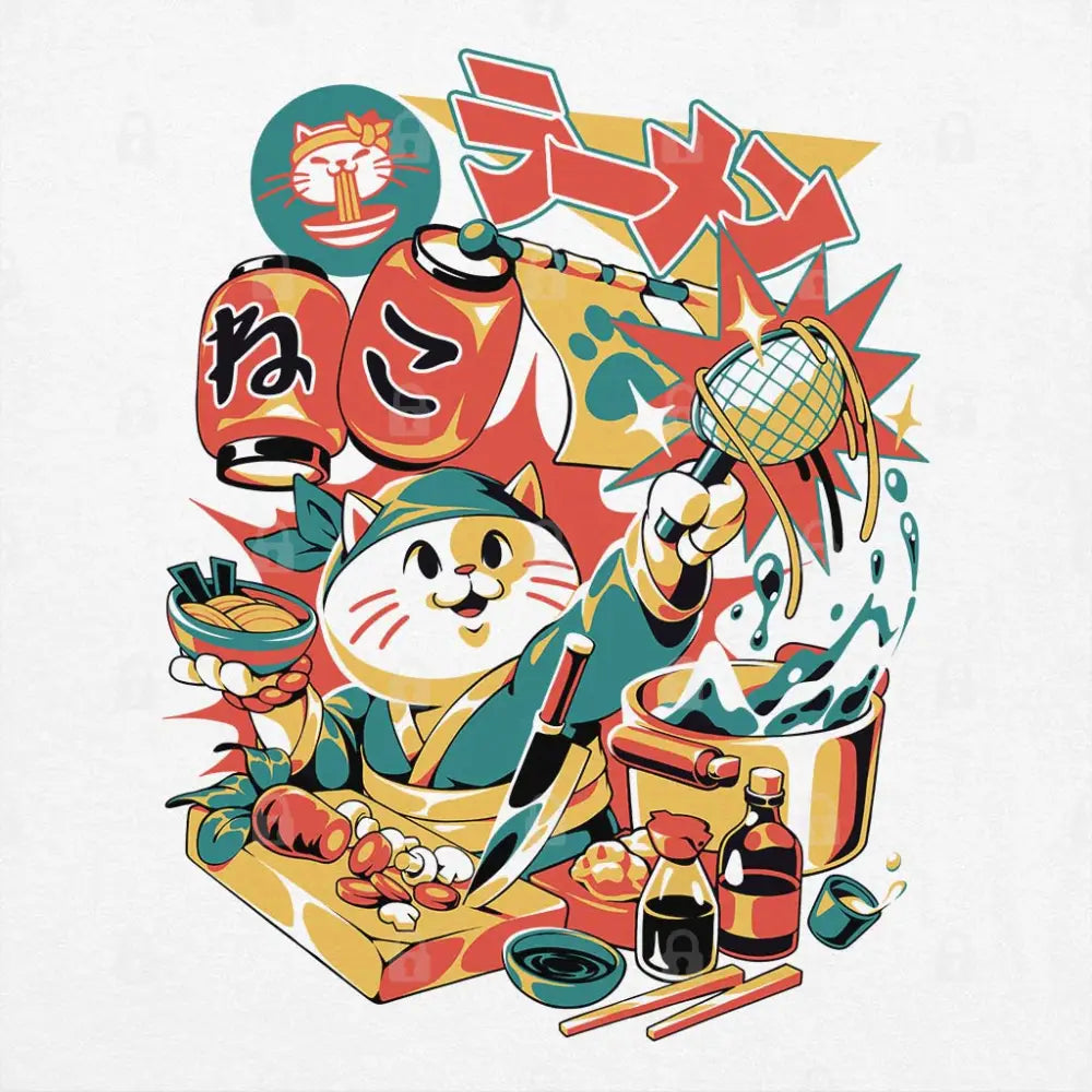 Neko Ramen T-Shirt Adult Tee