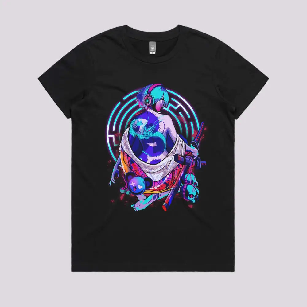 Neon Demon Geisha T-Shirt | Anime T-Shirts