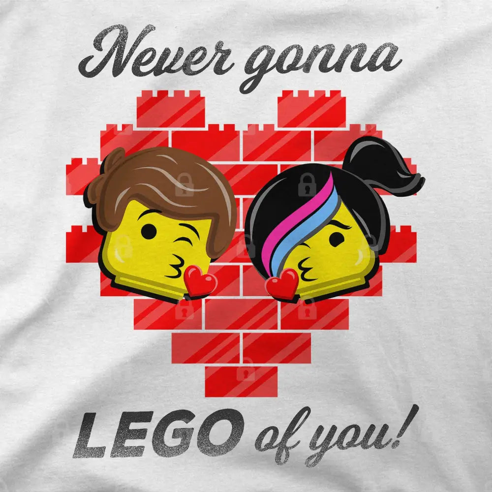 Never Gonna LEGO of You! T-Shirt | Pop Culture T-Shirts