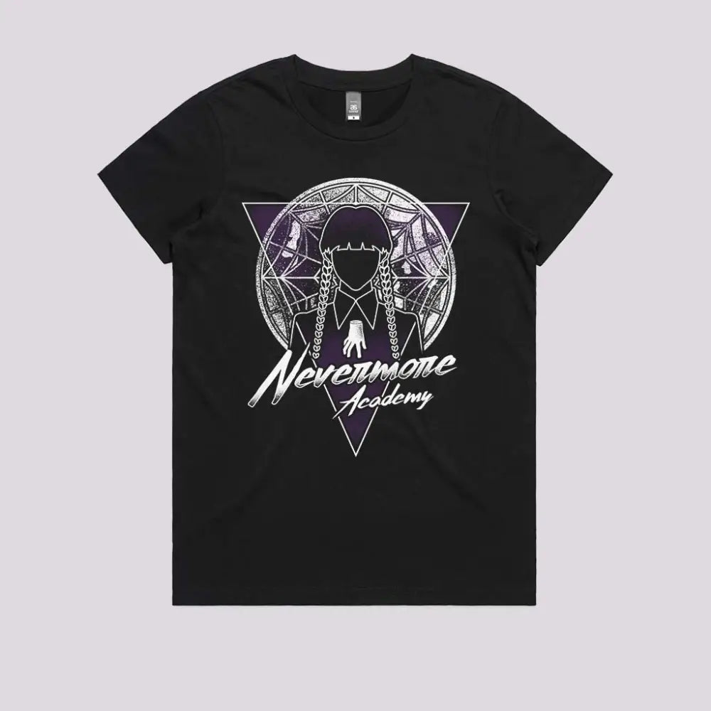 Nevermore Academy Moonlight T-Shirt Womens / Black Xs Adult Tee