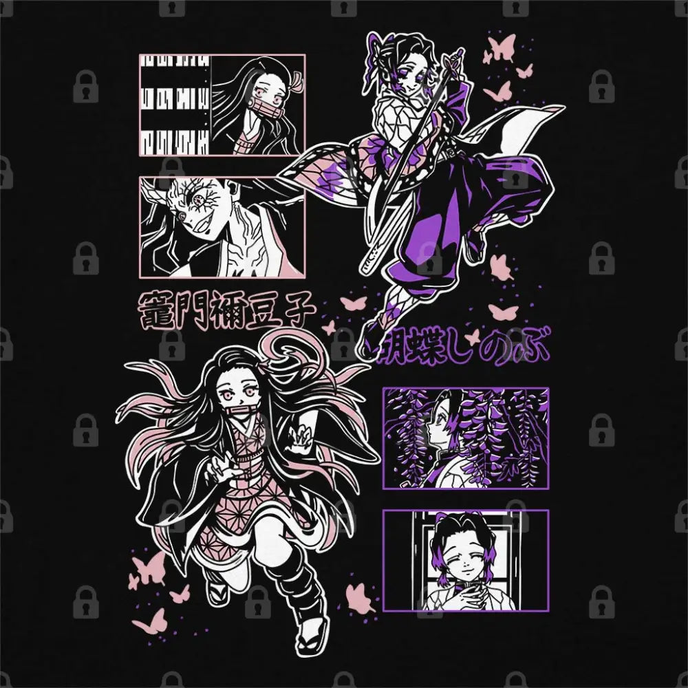 Nezuko and Shinobu T-Shirt | Anime T-Shirts