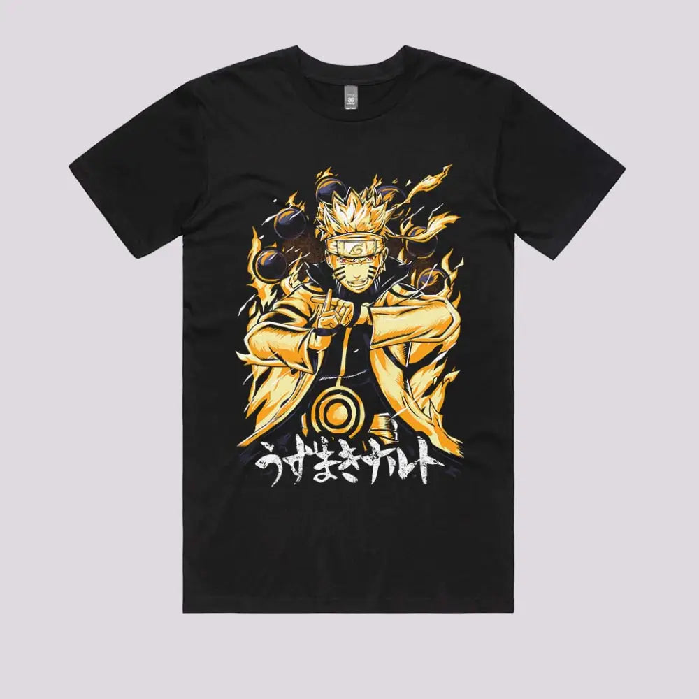 Nine Tails Chakra Mode T-Shirt | Anime T-Shirts