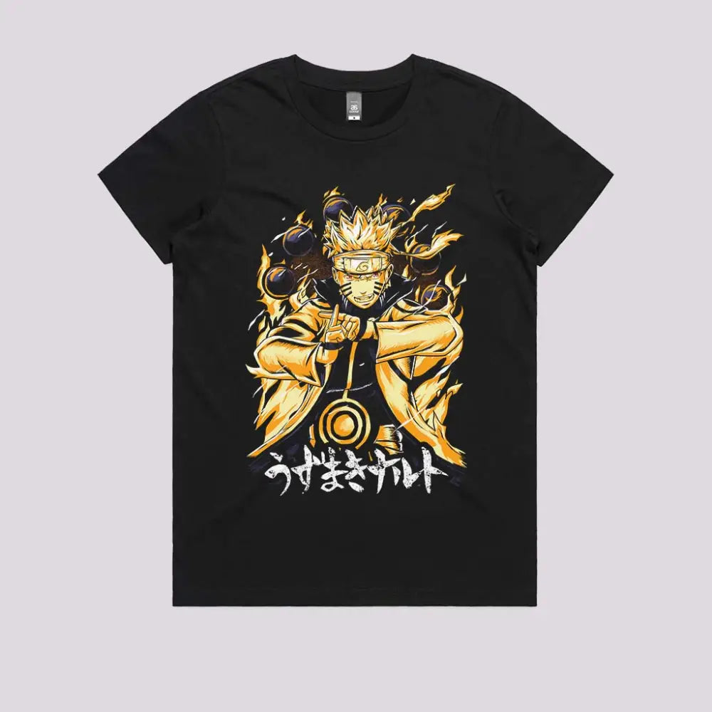 Nine Tails Chakra Mode T-Shirt | Anime T-Shirts