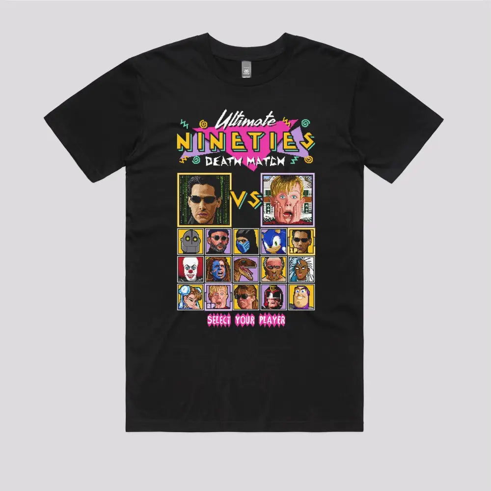 Nineties Death Match II T-Shirt | Pop Culture T-Shirts