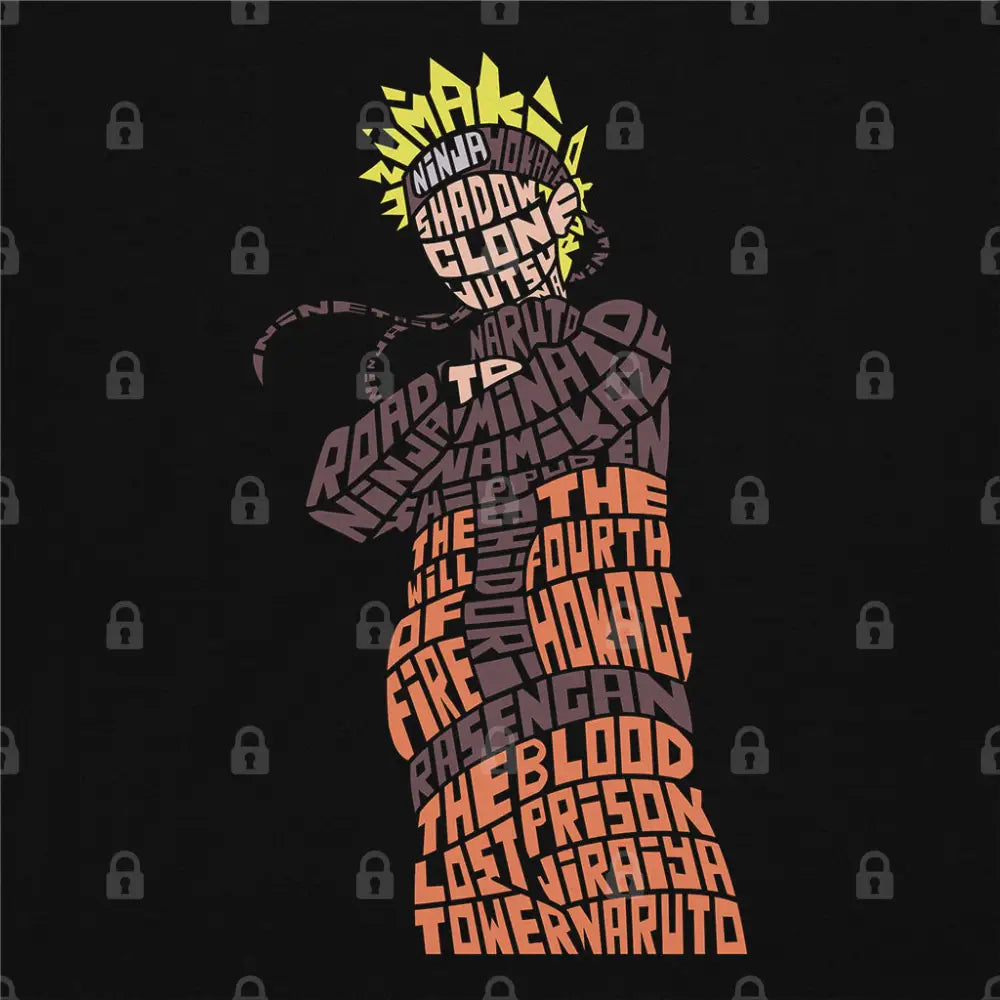 Ninja Typography T-Shirt | Anime T-Shirts