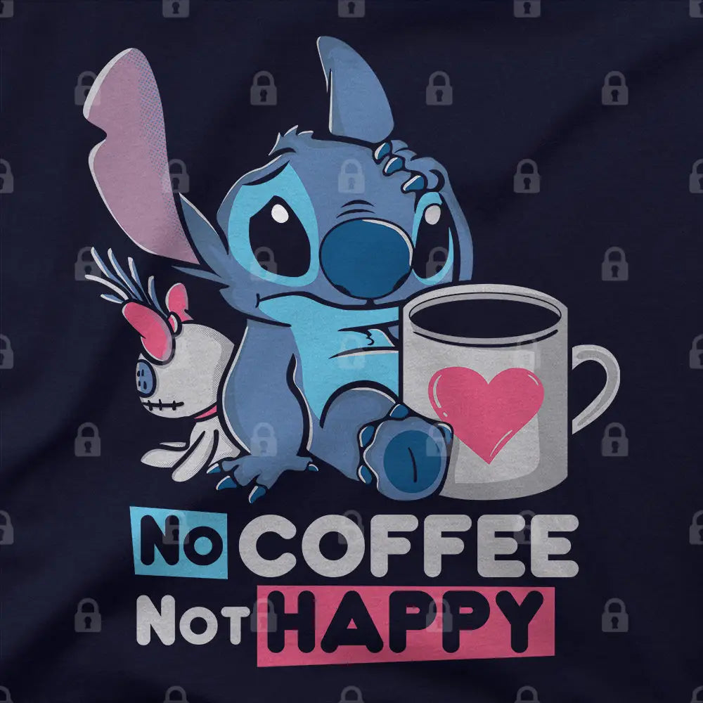 No Coffee Not Happy T-Shirt - Limitee Apparel