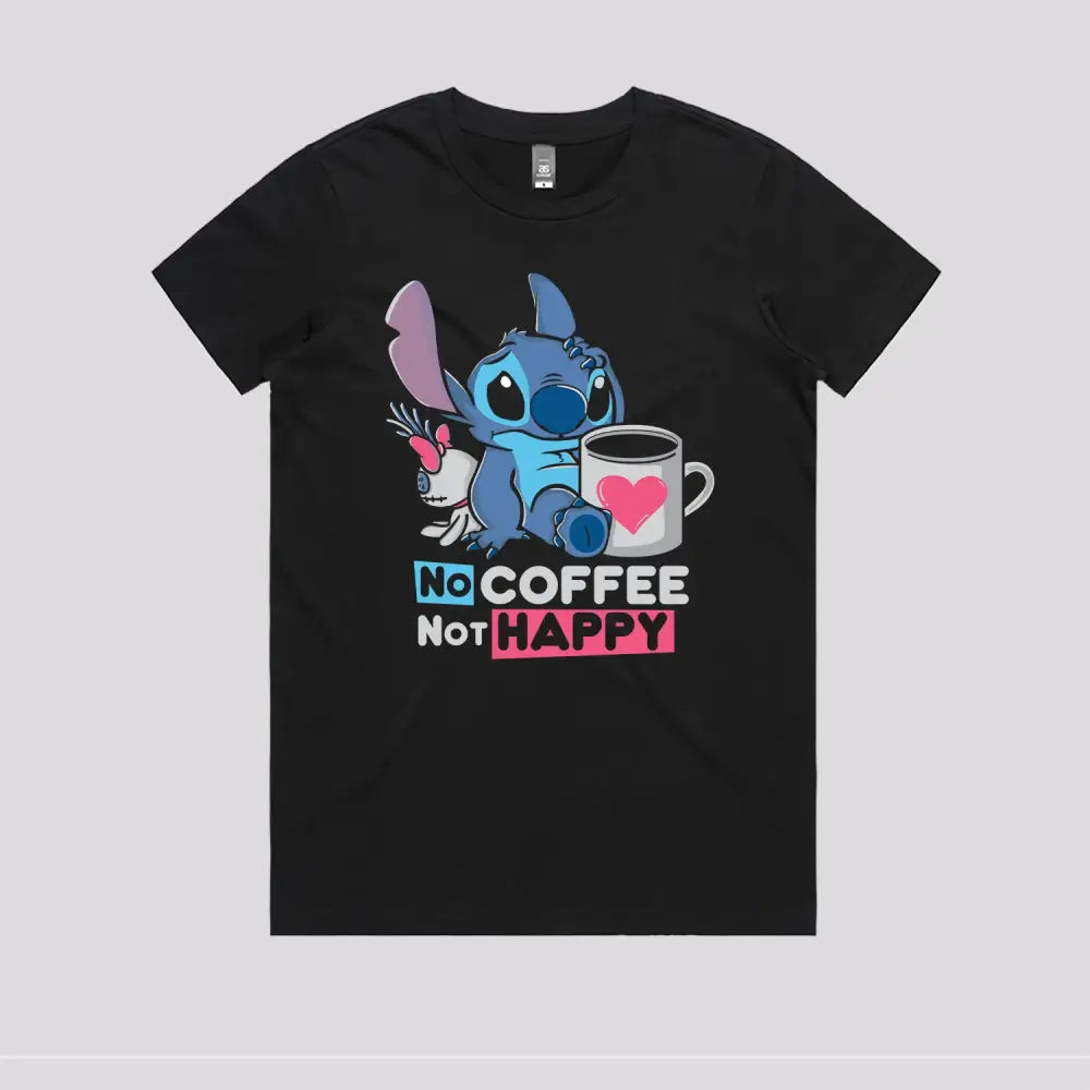 No Coffee Not Happy T-Shirt - Limitee Apparel