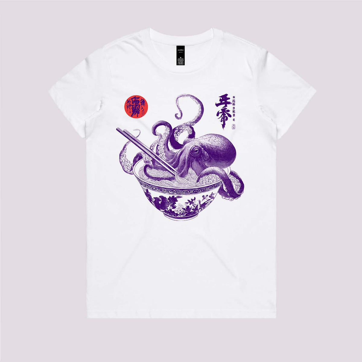 Octopus Ramen Sumi-e T-Shirt